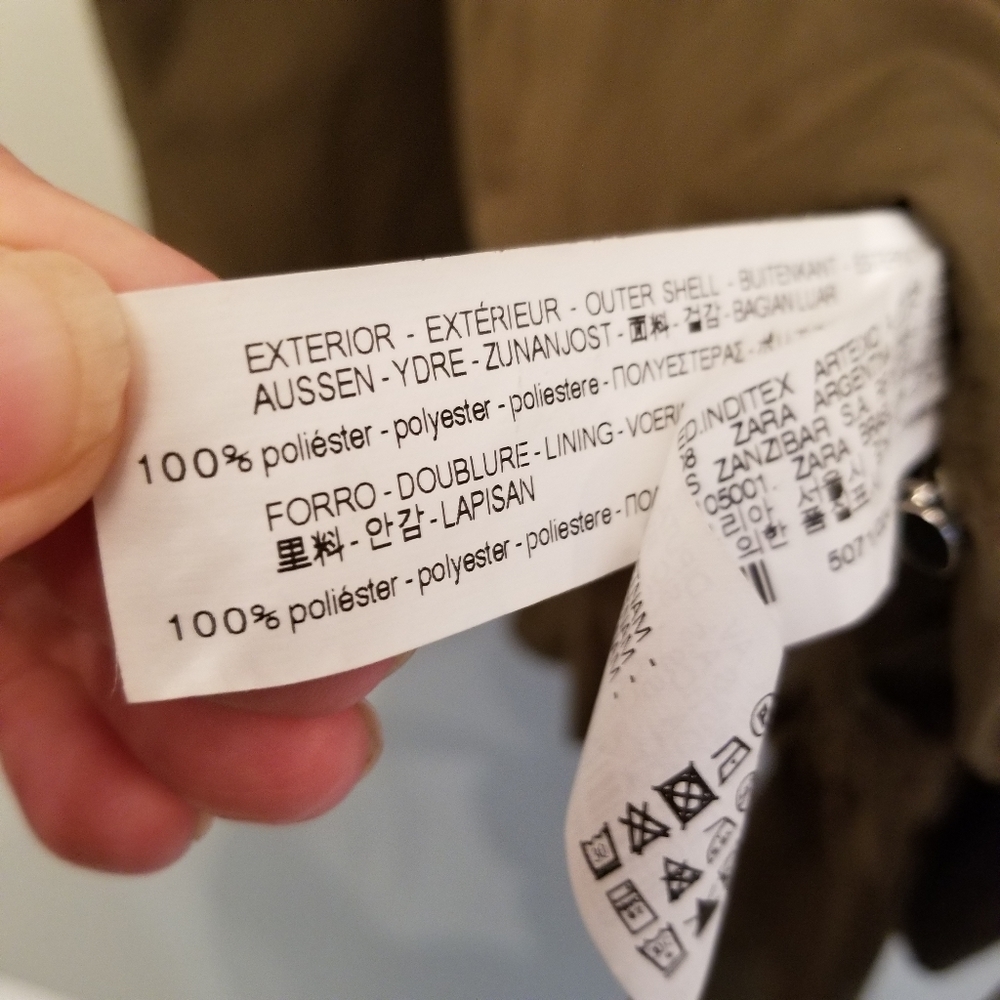 Zara Basic Army Green Zip-Up Jacket - image 7